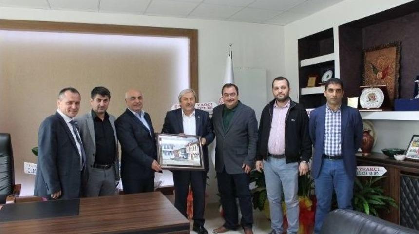 Osmaneli Belediye Başkanı Şahin&rsquo;den Tso Başkanı Ateş&rsquo;e Ziyaret