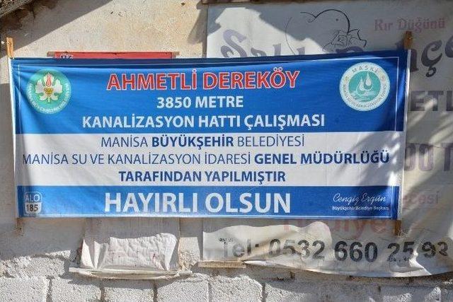 Ahmetlili’nin İçme Suyu Ve Kanalizasyon Hatları Yenilendi