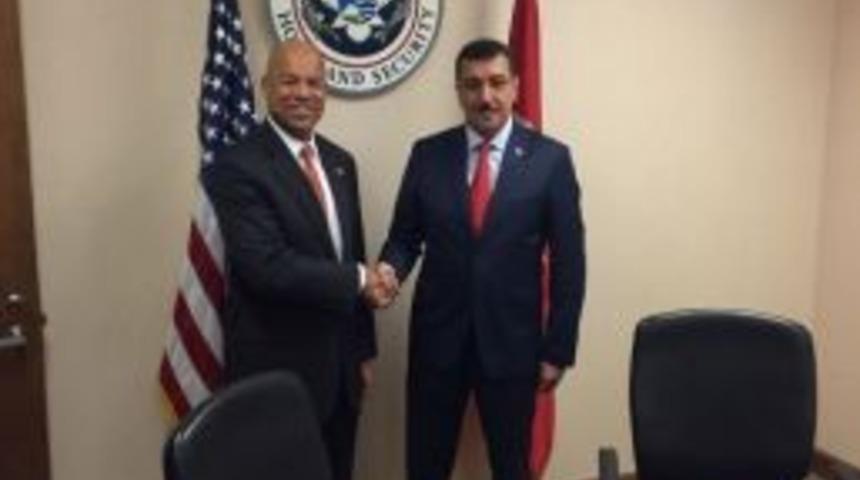 Bakan T&uuml;fenkci, Washington&rsquo;da Abd İ&ccedil; G&uuml;venlik Bakanı Johnson&rsquo;la G&ouml;r&uuml;şt&uuml;