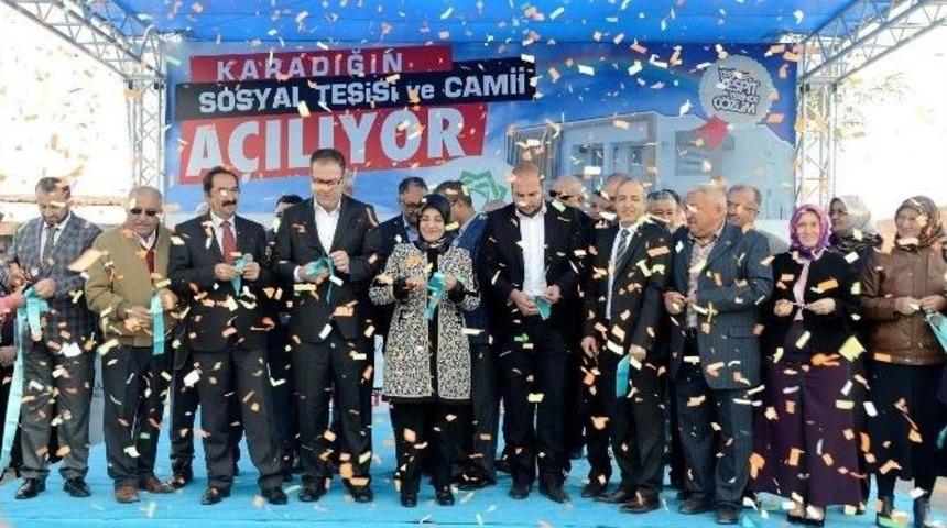 Karadiğin Sosyal Tesisi Ve Camisi Hizmete Açıldı