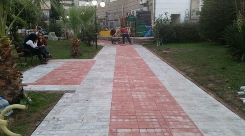 Zafer Parkı&rsquo;nın Yer D&ouml;şemesi Yenilendi