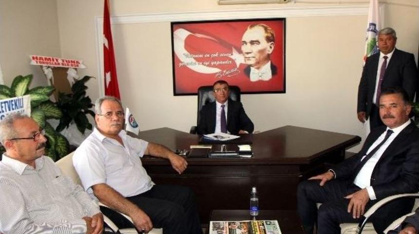 Başkan Tuna&rsquo;dan, T&uuml;m Mersin Muhtarlar Derneği&rsquo;ne Ziyaret