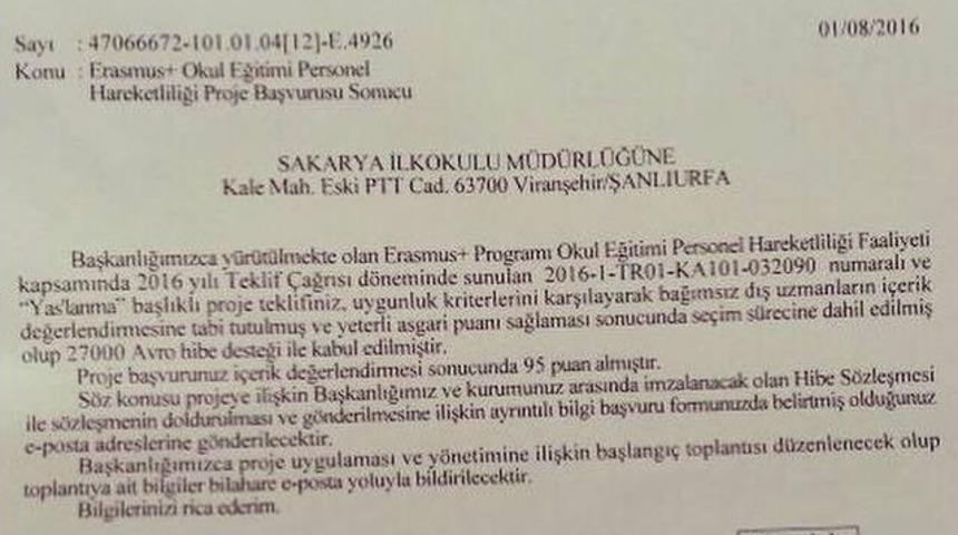 Sakarya İlkokulundan B&uuml;y&uuml;k Başarı