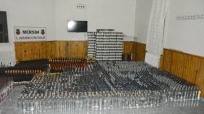 Jandarmadan Kaçak İçki Ve Sigara Operasyonu