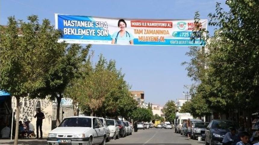 Kahta&rsquo;da Mhrs Bilgilendirme Afişleri Asıldı