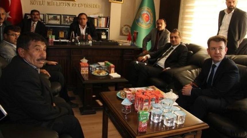 Aksaray&rsquo;da Muhtarlar Ziraat Odası&rsquo;nda Bir Araya Geldi