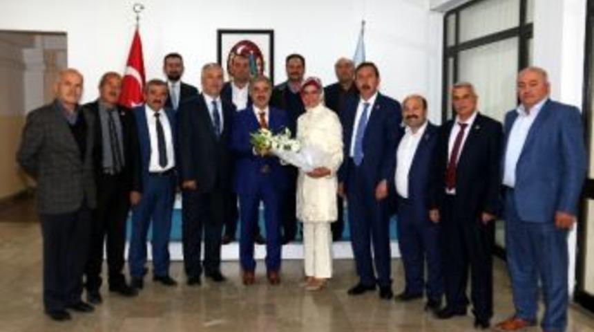 Muhtarlardan Başkan Din&ccedil;&rsquo;e Ziyaret