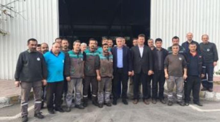 Başkan To&ccedil;oğlu İş&ccedil;ilerle Buluştu
