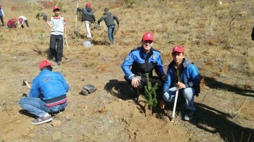 Emniyet Gen&ccedil;lerle Fidan Dikti