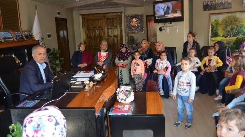 Başkan Yaman&rsquo;a Kur&rsquo;an Kursu &Ouml;ğrencilerinden Ziyaret