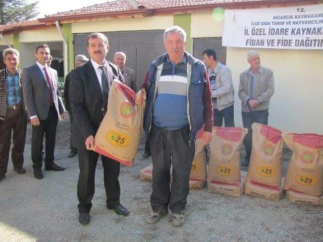 Hisarcık’ta 29 Çiftçiye Macar Fiğ Tohumu Dağıtıldı