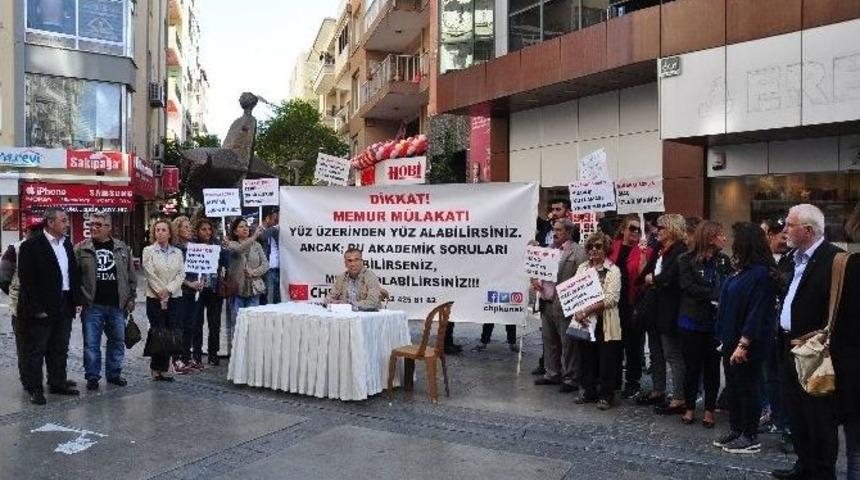 Chp Konak&rsquo;tan Memur M&uuml;lakatlarına Tepki