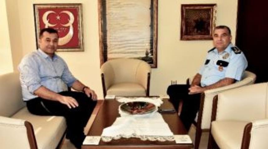 Emniyet M&uuml;d&uuml;r&uuml; &Ccedil;akmaklı&rsquo;dan Başkan Y&uuml;cel&rsquo;e Ziyaret