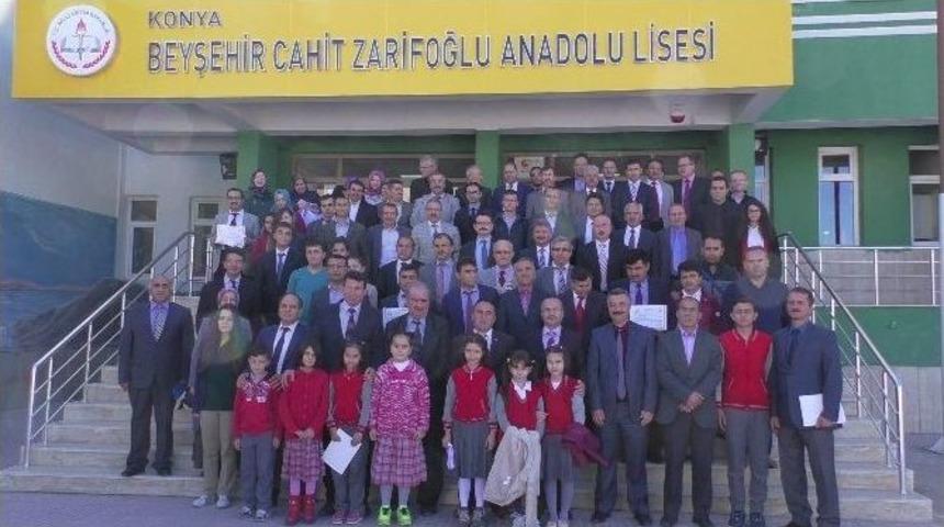 Beyşehir&rsquo;de Okullara Beyaz Bayrak Ve Sertifikaları Verildi