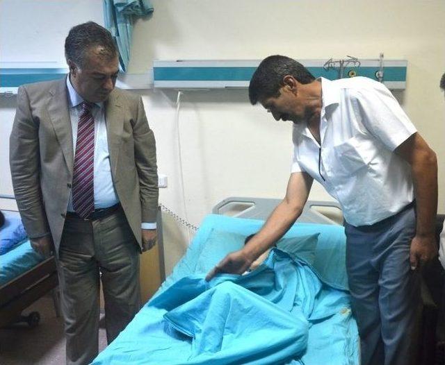 Osmaniye Valisi Al, Havanlı Saldırıda Yaralanan Anne İle Oğlunu Ziyaret Etti 1