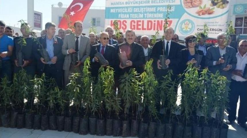 B&uuml;y&uuml;kşehirden Selendili &Ccedil;ift&ccedil;ilere Fidan Desteği