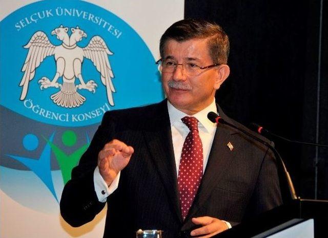Eski Başbakan Ve Konya Milletvekili Davutoğlu Selçuk Üniversitesi’nde
