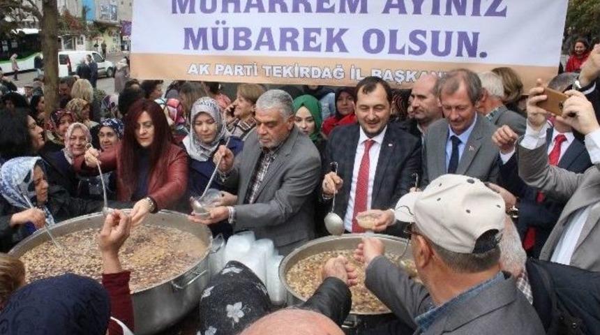 Ak Parti Tekirdağ İl Başkanlığı Tarafından Aşure Dağıtıldı