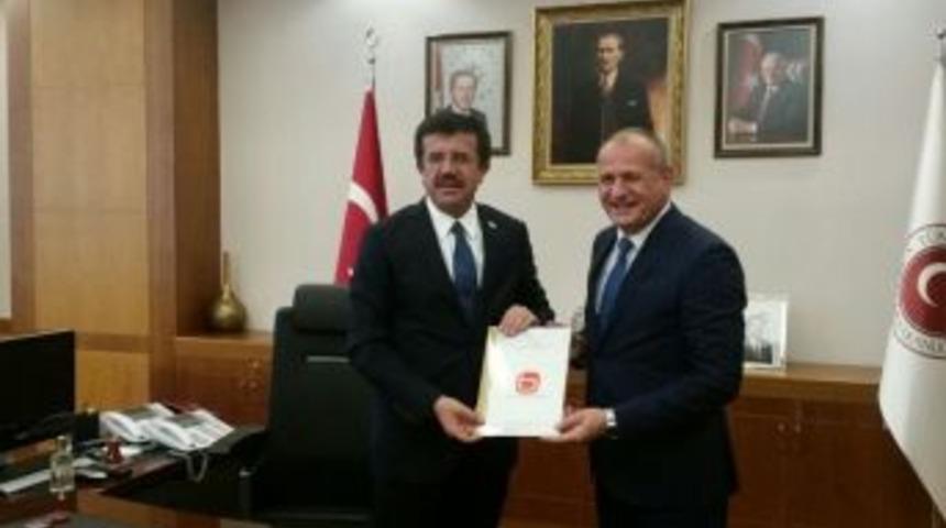 Başkan Keleş Ekonomi Bakanını Ziyaret Etti