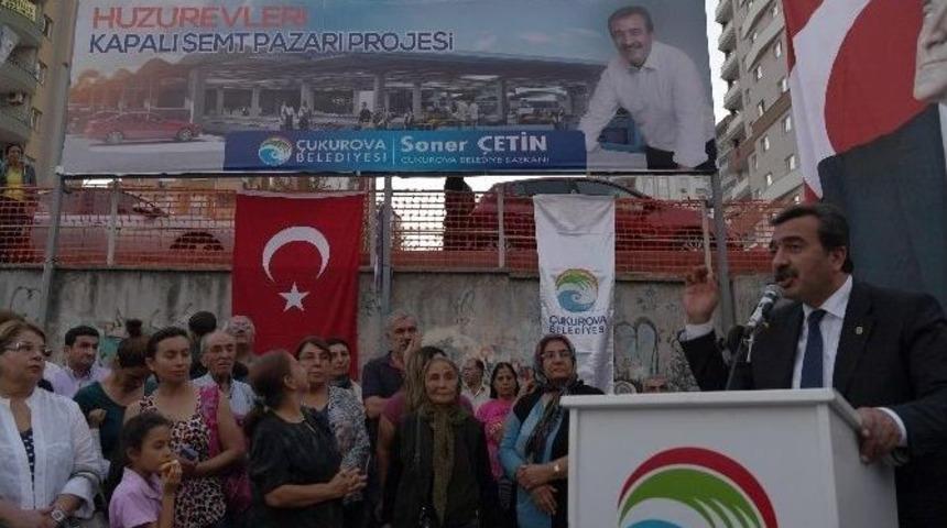 &Ccedil;ukurova&rsquo;da Yeni Semt Pazarının Temeli Atıldı