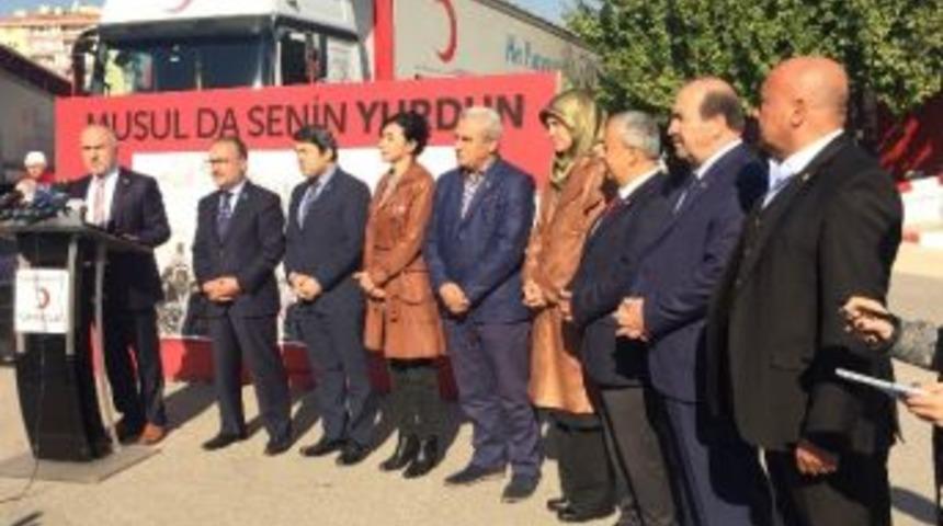 T&uuml;rk Kızılayı&rsquo;nın 20 Tır&rsquo;ı Musul İ&ccedil;in Yola &Ccedil;ıktı