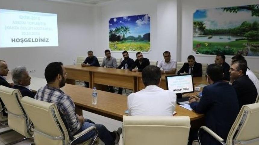 Kahta İl&ccedil;esinde Askom Toplantısı Yapıldı