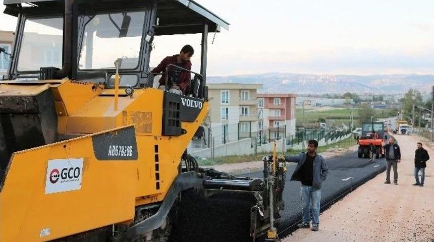 Fakülte Caddesinde Asfaltlama Çalışması Sürüyor