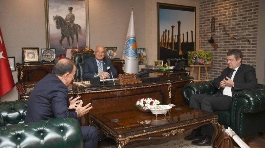 İsve&ccedil; B&uuml;y&uuml;kel&ccedil;isi Lars Wahlund&rsquo;dan Başkan Kocamaz&rsquo;a Ziyaret