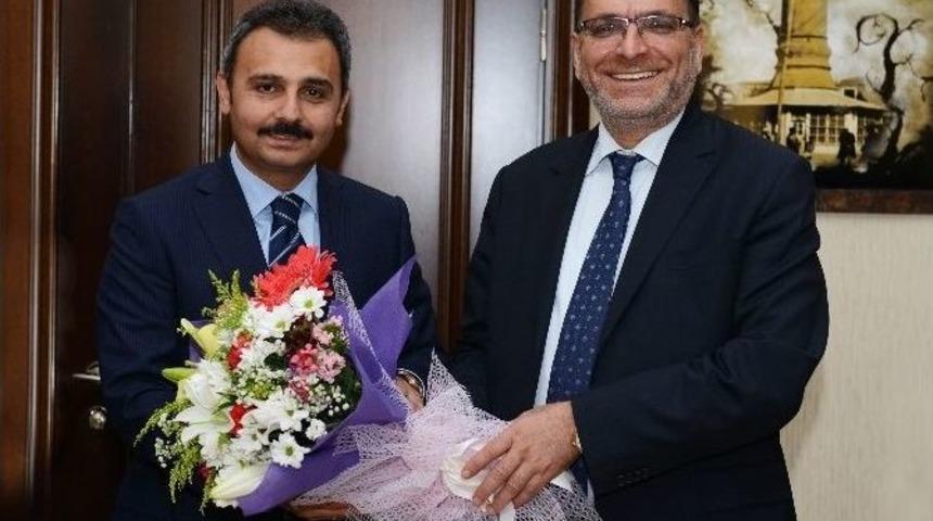 Halk Bankası Genel M&uuml;d&uuml;r&uuml;&rsquo;nden Başkan K&uuml;lc&uuml;&rsquo;ye Ziyaret