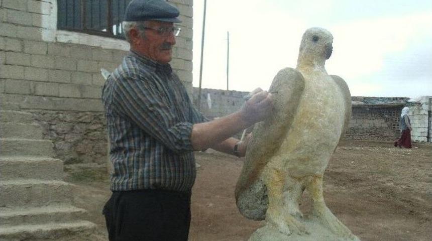 (&ouml;zel Haber) K&ouml;yl&uuml; Heykeltıraş Destek Bekliyor