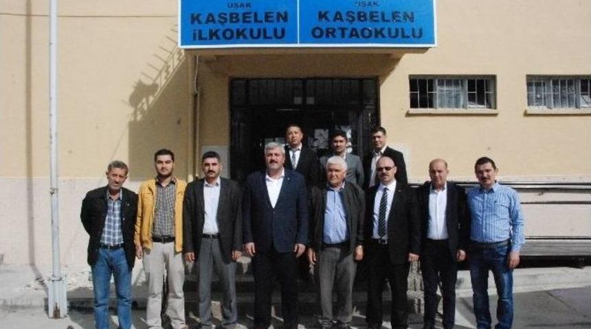 Ak Parti Uşak İl Teşkilatı&rsquo;ndan Eğitime Destek Ziyaretleri S&uuml;r&uuml;yor