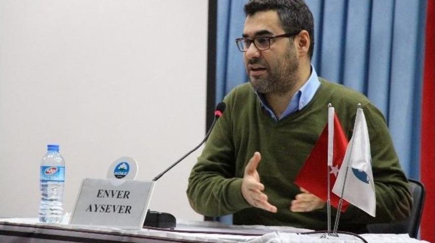 S&ouml;ke&rsquo;de &Uuml;nl&uuml; Tv Programcısı, Gazeteci-yazar Enver Aysever S&ouml;yleşisi Yaptı
