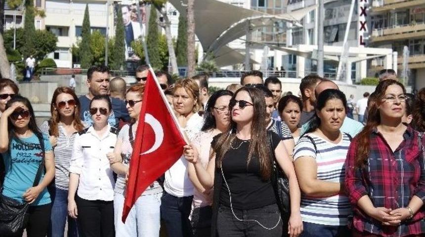 İş Akitleri Feshedilen G&uuml;venlik G&ouml;revlileri Eylem Yaptı