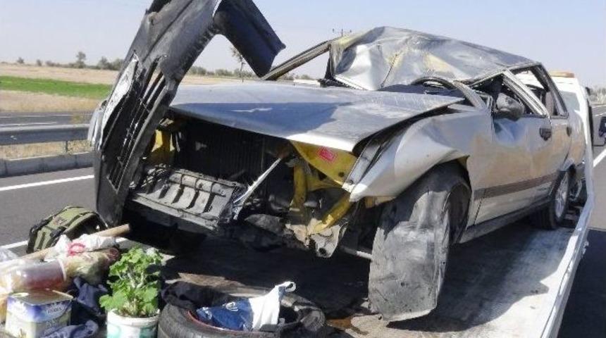 Otomobil Takla Attı: 2 Yaralı