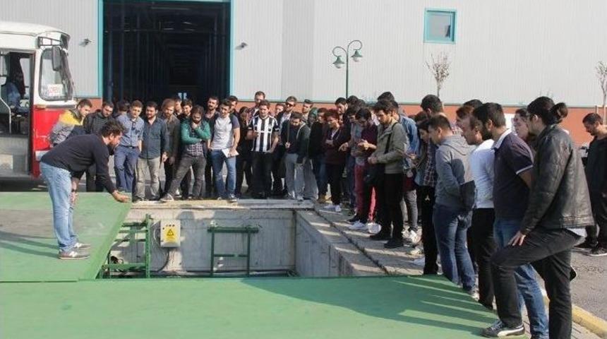 M&uuml;hendis Adayları Saski Tesislerini Gezdi