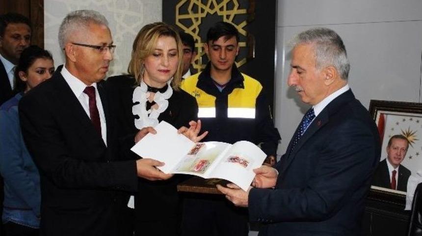 Kayseri Ptt Başm&uuml;d&uuml;r&uuml; Recep T&uuml;rkyılmaz&rsquo;dan Vali Kam&ccedil;ı&rsquo;ya Ziyaret