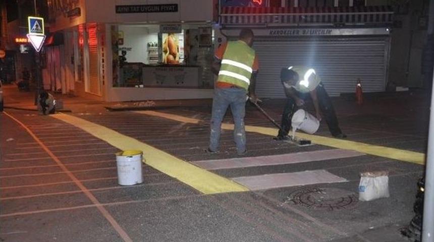Kent Yollarında &Ccedil;izgi &Ccedil;alışması Yapılacak