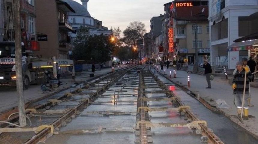 Tramvay &Ccedil;alışmaları Hız Kesmiyor