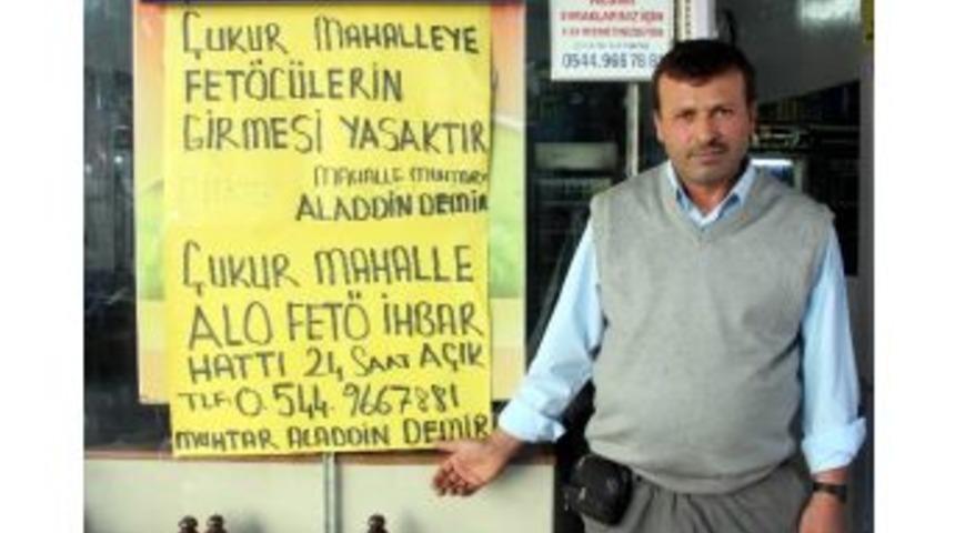 Fet&ouml; İhbar Hattı Kuran Muhtara Tehdit Yağıyor