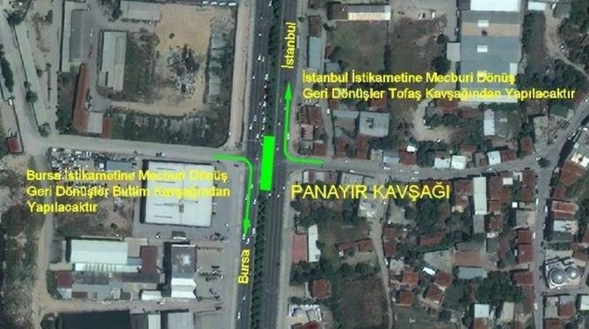 Panayır Kavşağı&rsquo;nda Trafik D&uuml;zenlemesi