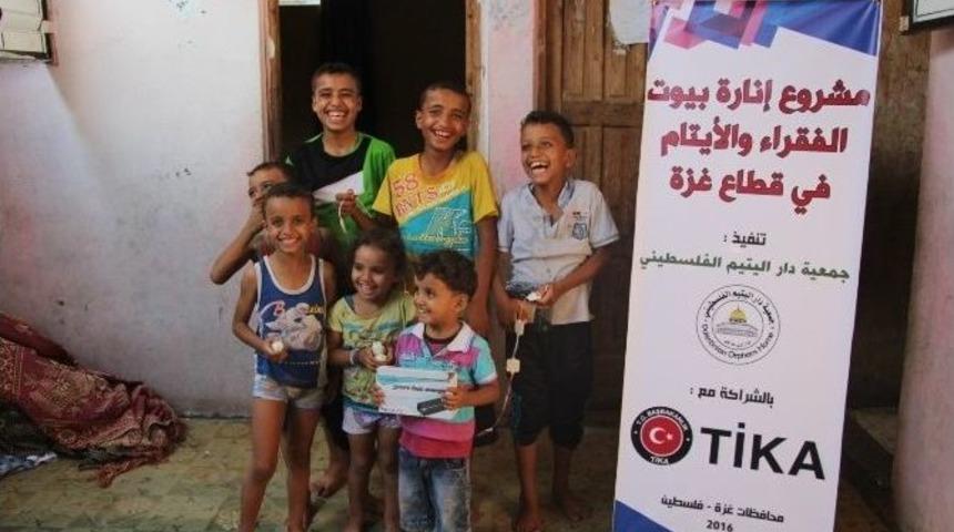 Gazzeli 200 Aileye Tika&rsquo;dan Led Aydınlatma Sistemi Desteği