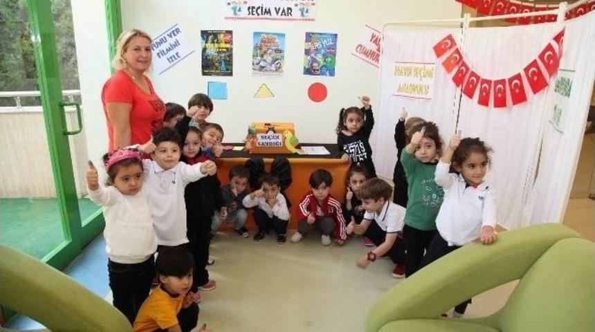Gkv&rsquo;li Miniklere İlk Demokrasi Dersi