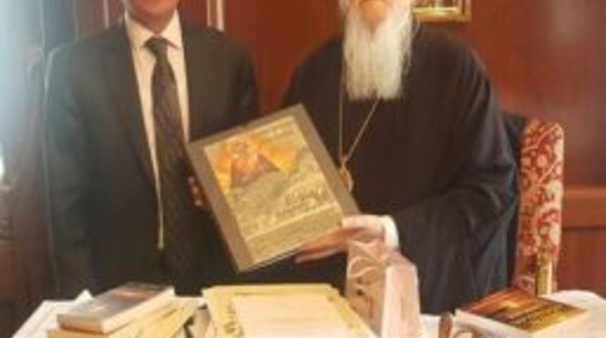 D&uuml;zceli Yazar Akın, Bartholomeos İle G&ouml;r&uuml;şt&uuml;