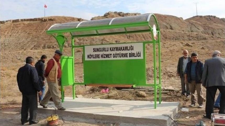 Sungurlu&rsquo;da K&ouml;ylere Otob&uuml;s Durakları Konuluyor