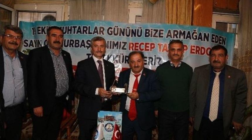 Tahmazoğlu&rsquo;ndan Muhtarlara Ziyaret
