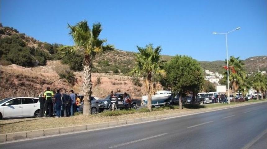 Bodrum&rsquo;da 9 Ara&ccedil; Birbirine Girdi