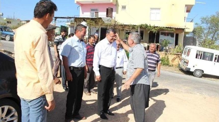 Mahalleli Başkan Turgut&rsquo;u Kurban Keserek Karşıladı