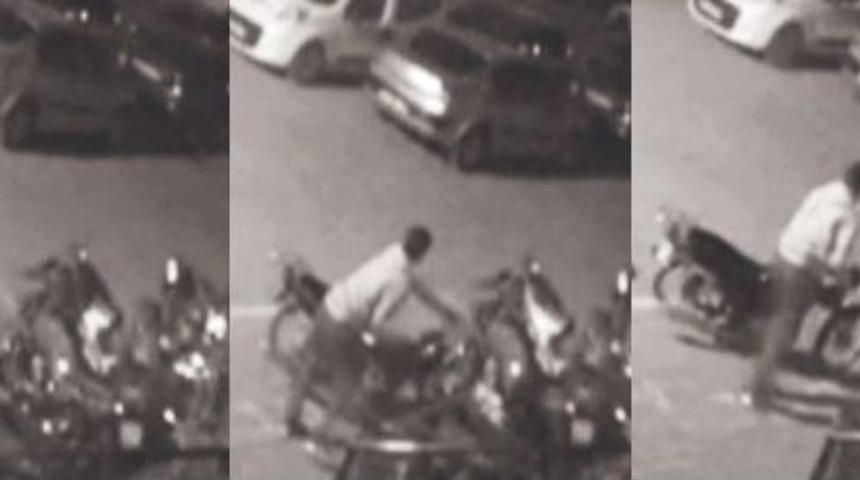 Se&ccedil;mece Motosiklet Hırsızlığı Kamerada