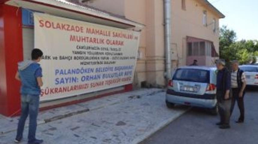 Mahalleli Belediye Başkanı Bulutlar&rsquo;a Teşekk&uuml;r Etti