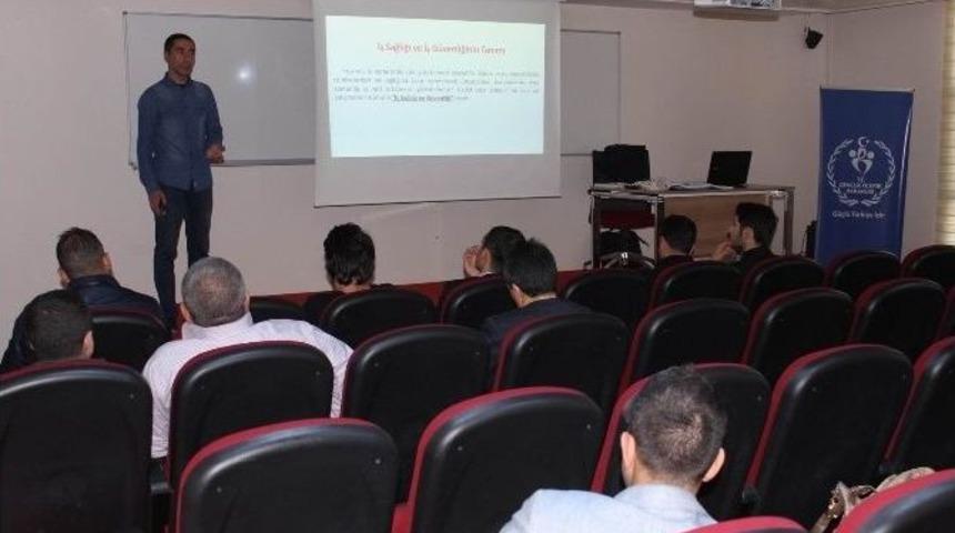 İş Sağlığı Ve G&uuml;venliği Eğitimi Verildi